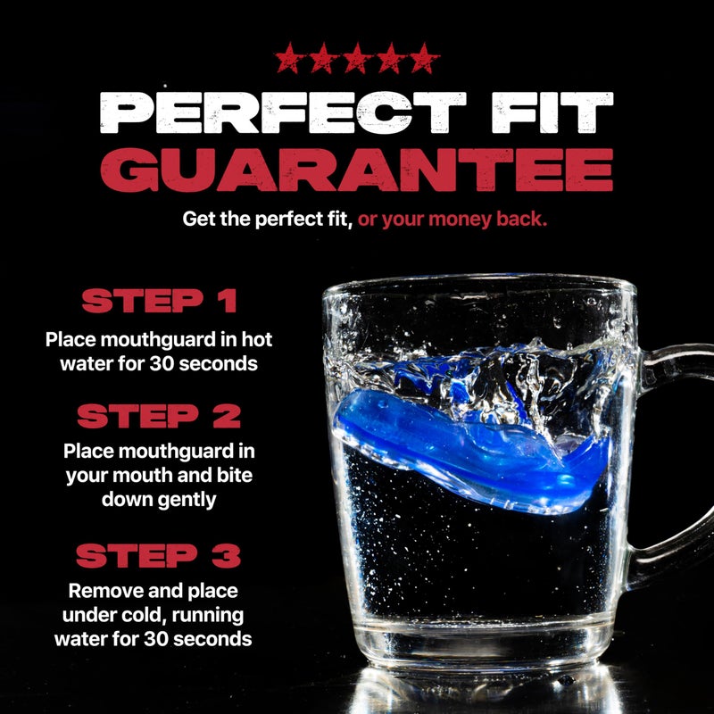 SafeJawz Elements Dual Layer Mouthguard Premium Protection Adults and Junior Gum Shield with Case for Boxing, MMA, Rugby, Martial Arts, Judo and All Contact Sports (Ice, Adult (12+)) - Image 5